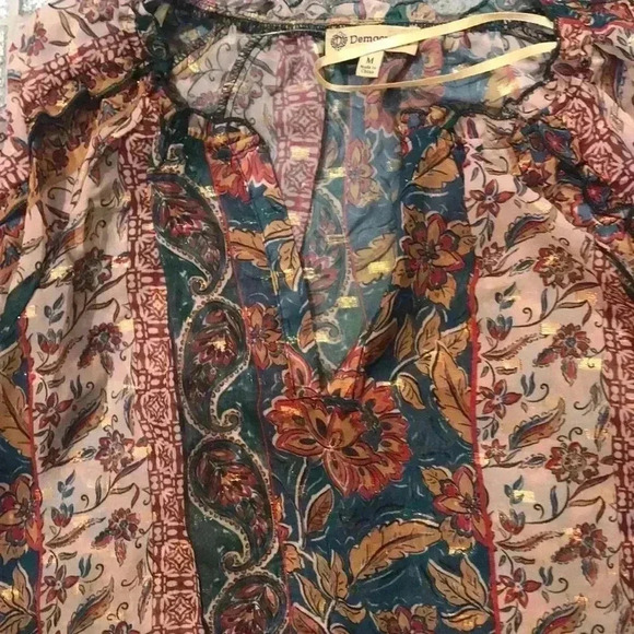 NWT Democracy blouse , multi colored size medium - Picture 5 of 7